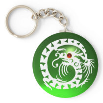 SNAKE DRAGON,white,red  ruby,green emerald Keychains