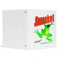 SNAKE! 'fraidy frog 3 Ring Binders
