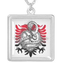Snake Griffin Heart necklaces