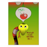 Snake has a bad idea greeting cards