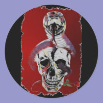 Snake Head Sticker