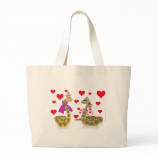 Snake King and Queen of Hearts Bag