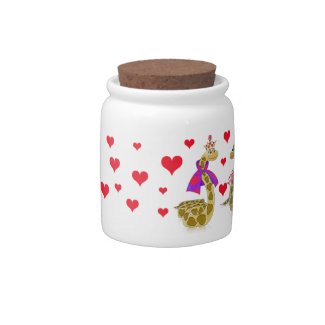 Snake King and Queen of Hearts Candy Jar