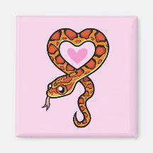 Snake Love Fridge Magnets