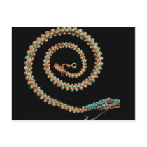 Snake necklace, 1844 post cards