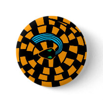 Snake - Optical Illusion (golden) buttons