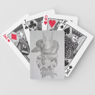 Snake Pencil Drawing Bicycle Playing Cards