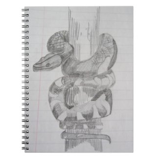 Snake Pencil Drawing Notebook