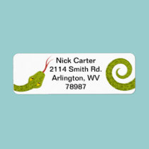 snake return address labels labels