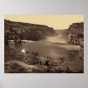Snake River Soshone Falls Idaho Vintage Poster posters