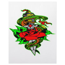 Snake Rose Dagger Tattoo letterhead by Mustang_Lady Snake Rose Dagger Tattoo letterhead