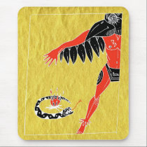 snake shaman flames mousepads