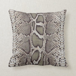 Snake Skin Pattern Throw Pillow