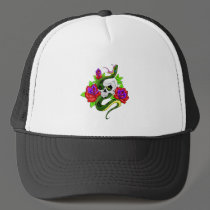 Snake, Skull, and Skull hats
