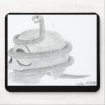 snake skull mousepad