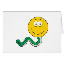 Snake Smiley Face cards