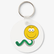 Snake Smiley Face keychains