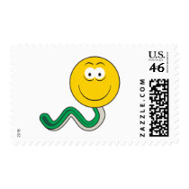 Snake Smiley Face postage by doonidesigns Snake Smiley Face postage