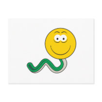 Snake Smiley Face postcards by doonidesigns Snake Smiley Face postcards