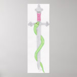 Snake Sword Print
