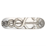 snake-sword skate board deck