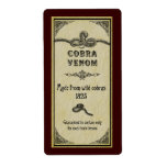 Snake Venom Label