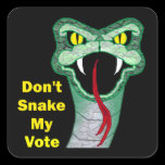 Snake Vote (Note: Not Weatherproof!) stickers