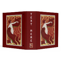 Snake & Woman Art Nouveau 2" Organizer-Binder