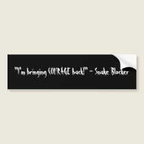Snakeism Bumper Sticker bumper stickers