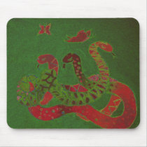 Snakes and Butterflies Mouse Pad mousepads