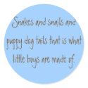 Snakes and snails and puppy dog tails that is w... stickers by Siobhanpa Snakes and snails and puppy dog tails that is w... stickers