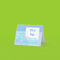 Snakes and Snails Birth Announcement cards