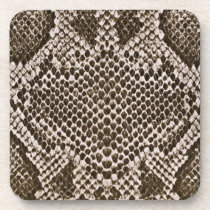 snakeskin, cork coaster, snake, retro, coaster, apple, incredible, design, imiation, object, unique, flag, funny, pattern, art, [[missing key: type_fuji_coaste]] with custom graphic design
