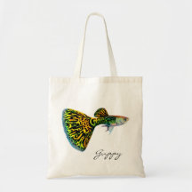 Snakeskin Guppy Tote Bag