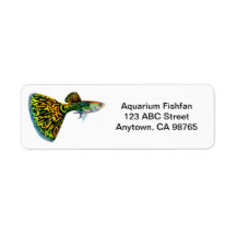 Snakeskin Male Guppy Avery Label