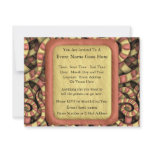 Snaky Spirals Personalized Invitation