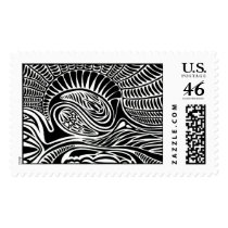 Snale abstract postage by elonium Snale abstract postage