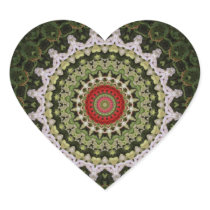Snapdragons Kaleidoscope 9 Heart Stickers