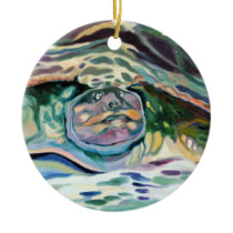 Snapping Turtle Fine Art Ornament