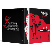 snappy chef male food plate recipe cookbook binder