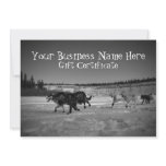 Snapshot of a Dog Race; Gift Certificate Personalized Invites