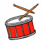 Snare Drum Red Photo Sculptures