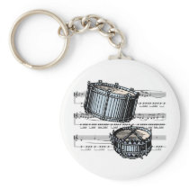Snare Drums musical 05 B Keychains
