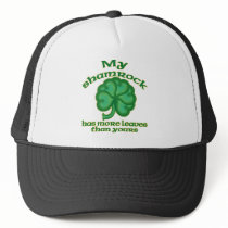 Snarky Shamrock Joke Hats hats