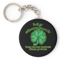 Snarky Shamrock Joke Keychain #1 keychains