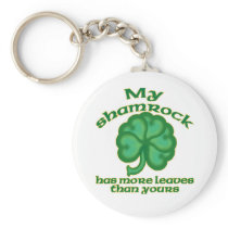 Snarky Shamrock Joke Keychain #2 keychains