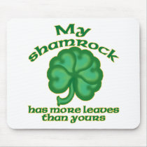 Snarky Shamrock Joke Mousepads mousepads