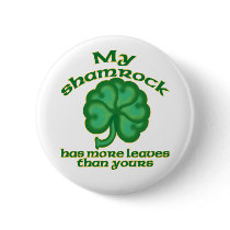 Snarky Shamrock Joke Pins & Buttons #2 buttons