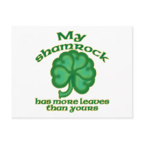 Snarky Shamrock Joke Postcards postcards