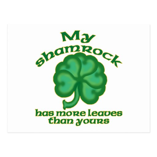 Snarky Shamrock Joke Postcards Zazzle